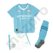 Kép 1/2 - Manchester City hazai 2023-2024 szett (mez+nadrág+sportszár) - Gyerek