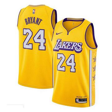 Los Angeles Lakers - Kobe Bryant - City Edition kosárlabda mez - sárga  - Férfi
