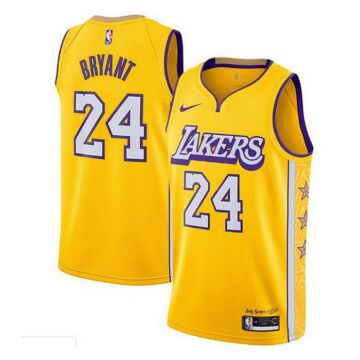 Los Angeles Lakers - Kobe Bryant - City Edition sárga kosárlabda mez