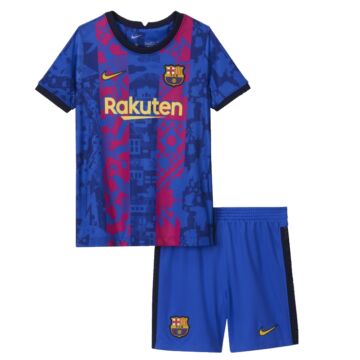 Barcelona 3. számú Bajnokok Ligája 2021-2022 mez+nadrág (szett) - Gyerek