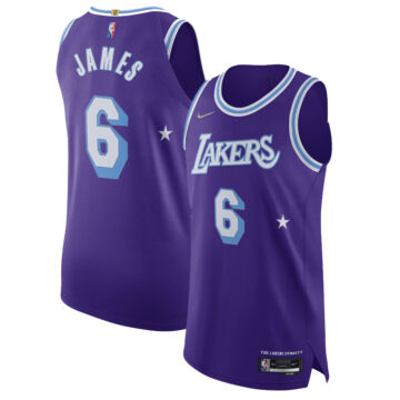 Los Angeles Lakers - LeBron James - lila kosárlabda mez