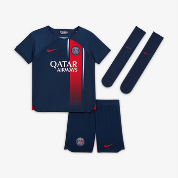 PSG hazai 2023-2024 gyerek teljes szett (mez+nadrág+sportszár)
