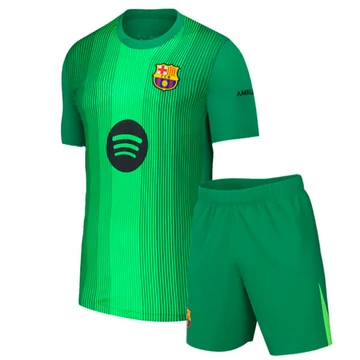 Barcelona zöld kapus 2025-2026 gyerek szett (mez+nadrág)