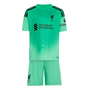 Liverpool zöld kapus 2025-2026 gyerek szett (mez+nadrág)