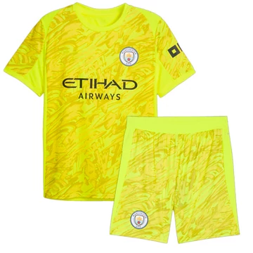 Manchester City sárga kapus 2025-2026 gyerek szett (mez+nadrág)