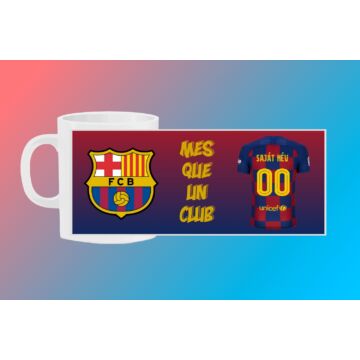FC Barcelona egyedi bögre saját névvel