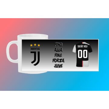 Juventus egyedi bögre saját névvel