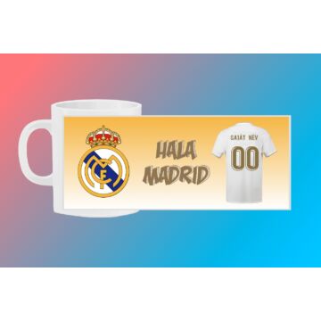 Real Madrid egyedi bögre saját névvel