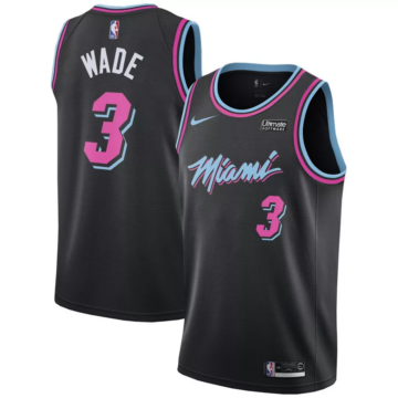 Miami Heat - Dwyane Wade - kosárlabda fekete mez