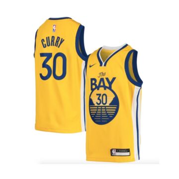 Golden State Warriors - Stephen Curry - sárga kosárlabda mez