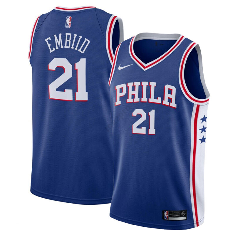 Philadelphia 76ers - Joel Embiid - kosárlabda mez - kék - Férfi