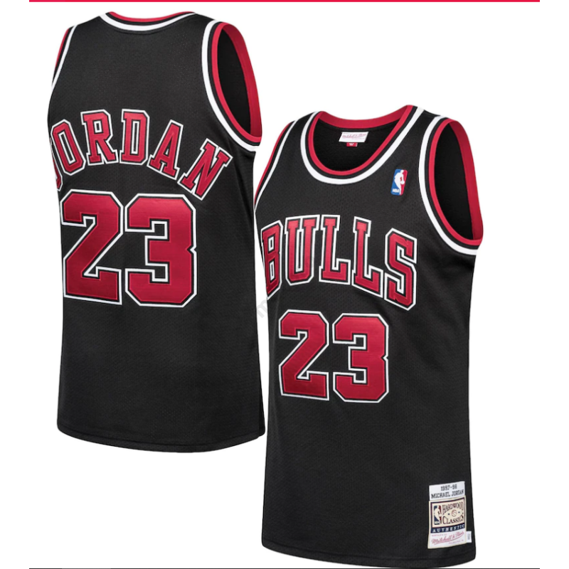 Chicago Bulls  -  Michael Jordan - fekete kosárlabda mez