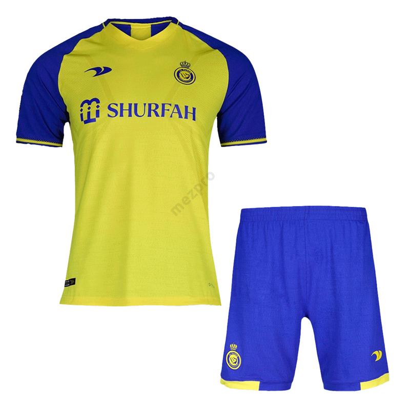 Al-Nassr hazai 2022-2023 mez+nadrág (szett) - Gyerek