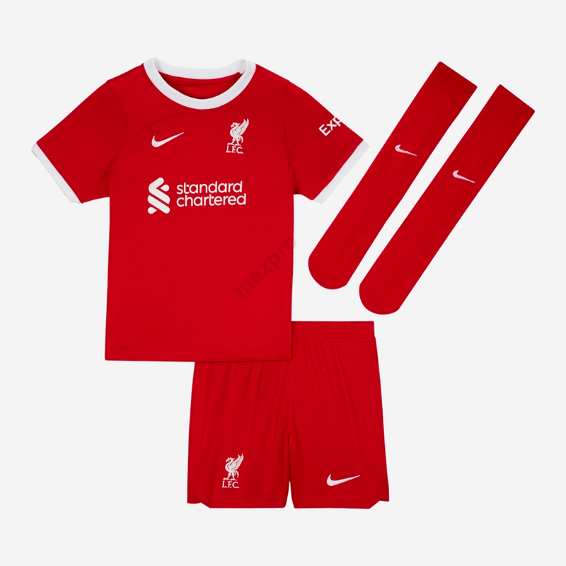 Liverpool hazai 2023-2024 szett (mez+nadrág+sportszár) - Gyerek
