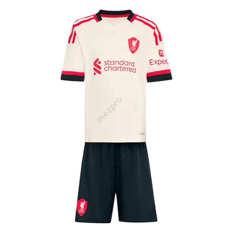 Liverpool vendég 2025-2026 gyerek szett (mez+nadrág)