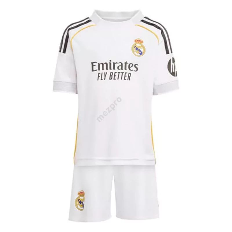 Real Madrid hazai 2025-2026 gyerek szett (mez+nadrág)