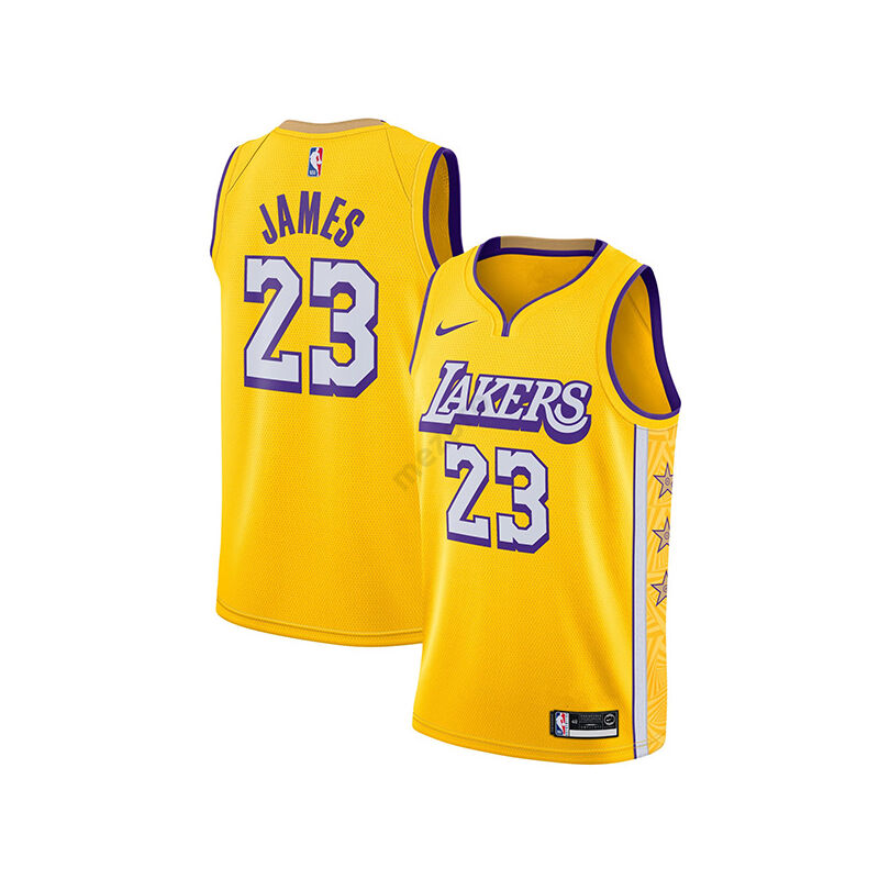 Los Angeles Lakers - LeBron James - City Edition sárga kosárlabda mez